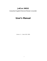 Korenix JetCon 3401G User manual