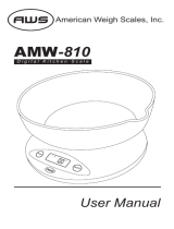 American Weigh Scales AMW-810 User manual