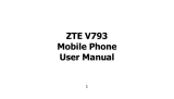 ZTE V793 User manual