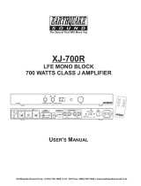 Earthquake Sound XJ-700R Owner's manual