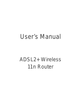 ACE ADSL2+ Wireless MIMO Router User manual