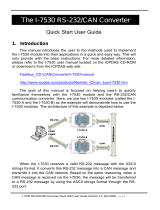 ICP DAS USA I-7530T Quick Start