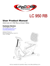 LifeCore Fitness 950RB User manual