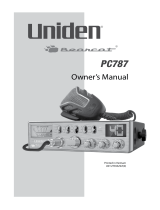 Uniden PC787 User manual