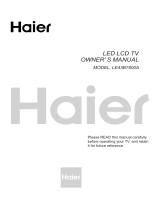 Haier LE43B7600A Owner's manual