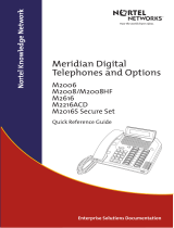Nortel M3901 Phone Reference guide