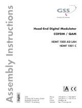 GSS HDMT 1001 C Assembly Instructions Manual