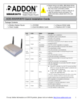 ADDON NWAR3670 Quick Installation Manual