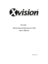 Xvision XP116VS User manual