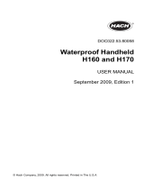 Hach H170 User manual