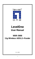 LevelOne 11g Wireless ADSL2+ Router User manual