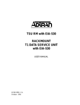 ADTRAN TSU Rackmount EIA-530 User manual