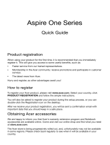 Acer Aspire Notebook Series Quick start guide