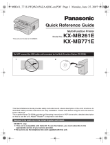 Panasonic KXMB261E Operating instructions