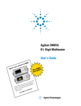 Agilent Technologies 34401A User manual