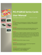 ICP PCI-P16C16 User manual
