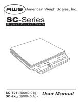 American Weigh Scales SC-2KG User manual