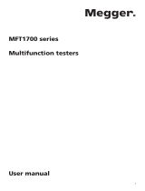 Megger MFT1700 series User manual