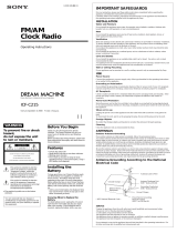 Sony ICF-C215 User manual