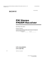 Sony STR-DB790 User manual