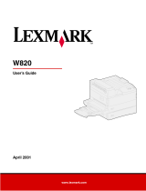 Lexmark W820 User manual