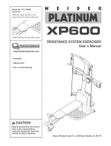 Weider Platinum XP600 User manual