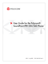 Polycom SoundPoint IP 560 User manual