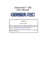 Gerber P2C 1200 User manual