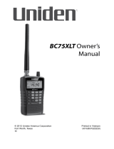 Uniden BC75XLT User manual