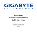 Gigabyte GN-WB30N-RH Quick start guide