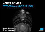 Canon EF 70-300mm f/4.5-5.6 IS USM User manual