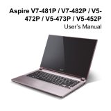 Acer Aspire V7-481P User manual