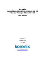 Korenix JetNet 3018G Series User manual