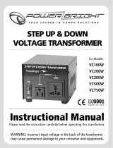 POWER BRIGHT VC100W User manual