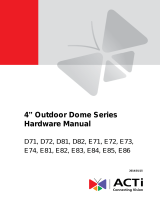 ACTi D7x D8x E7x E8x User manual