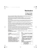 Panasonic SXPX663 Operating instructions