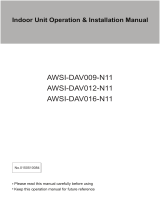 Airwell AWSI-DAV012-N11 Operation & Installation Manual