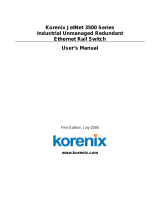 Korenix JetNet 3505 User manual