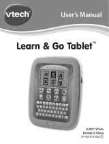 VTech Learn & Go Tablet User manual