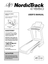 NordicTrack C 1550 User manual