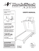 NordicTrack A2550 NTL09107.0 User manual