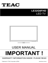 TEAC LE32G6FHD User manual