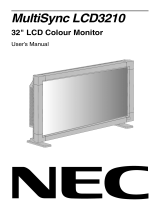 NEC MultiSync® LCD3210 Owner's manual