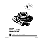 Kodak ATS - Ektagraphic III ATS Slide Projector User manual