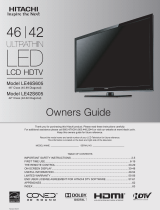 Hitachi LE46S605 Owner's manual