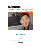 TANDBERG 550 MXP User manual