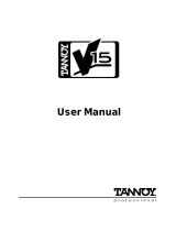 Tannoy V15 User manual