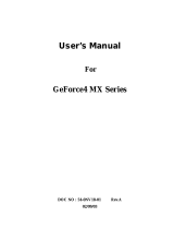 Nvidia GeForce4 MX Series User manual