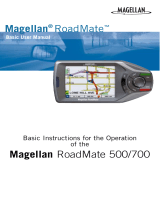 Magellan Magellan RoadMate 500 User manual