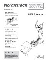 NordicTrack Elite 10.7 Elliptical User manual